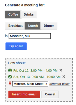 Generate a meeting with one click